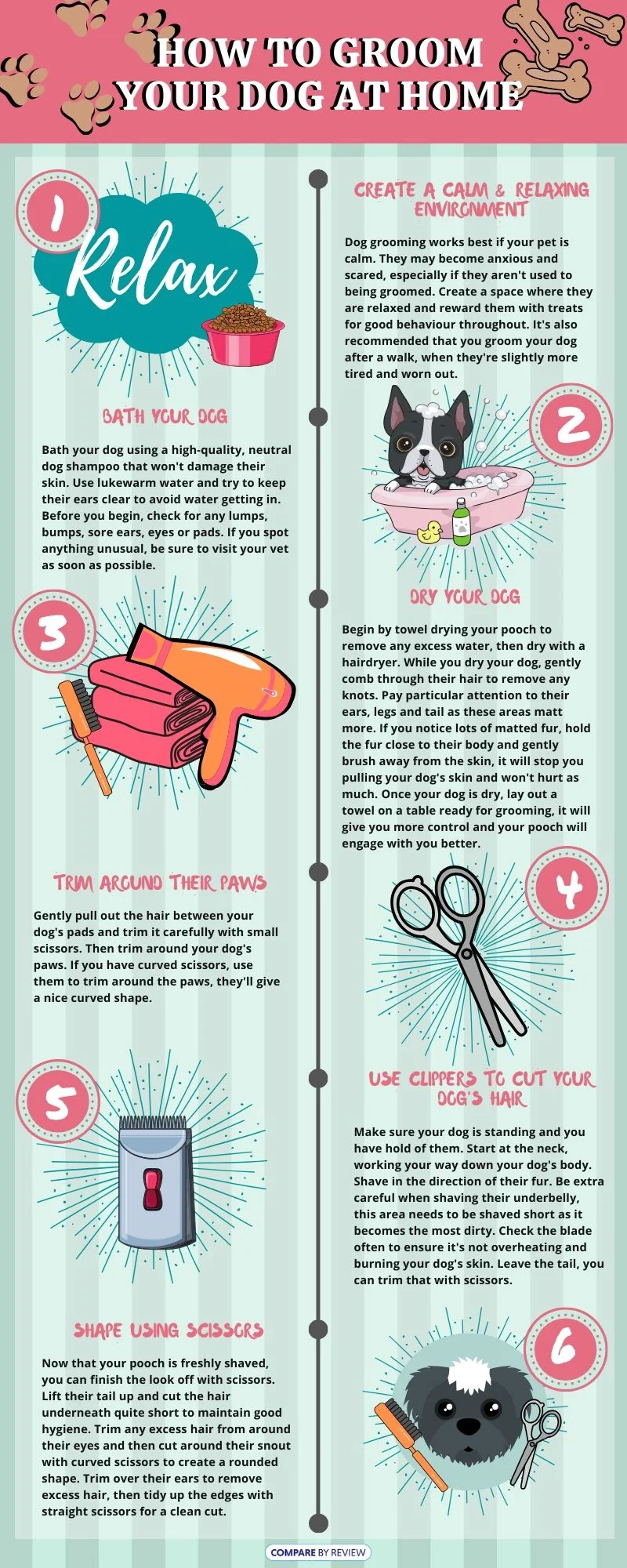 should you bathe your dog before or after grooming